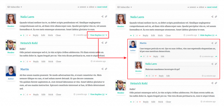 Comment List - wpDiscuz - WordPress Comment Plugin