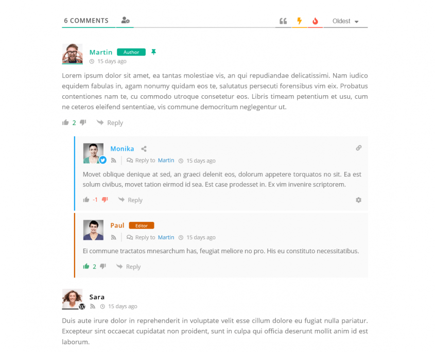 One Thread Comment Format Style Styles and Colors - wpDiscuz - WordPress Comment Plugin