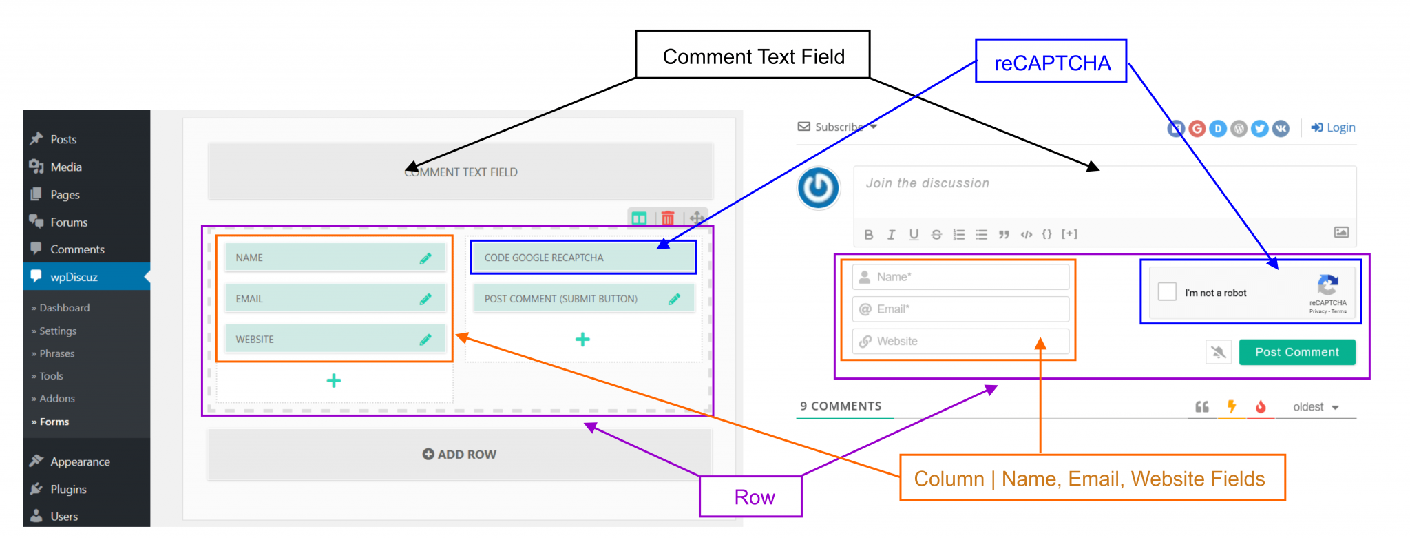 Comment Form Builder wpDiscuz WordPress Comment Plugin