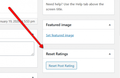 wpDiscuz reset post rating in post edit screen