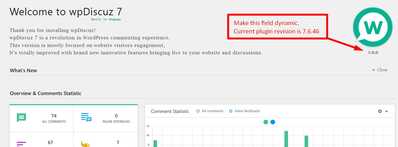 screenshot wpdiscuz version dynamic field screenshot wpdiscuz version dynamic field